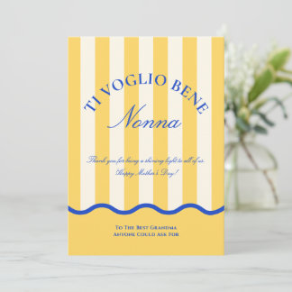 Modern Italian Grandma Happy Mother’s Day Nonna Feiertagskarte