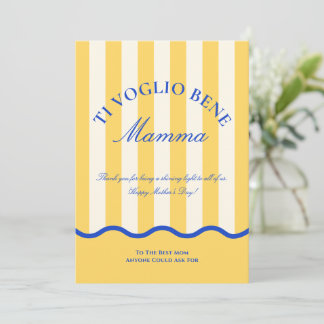 Modern Italian Mom Happy Mother’s Day Card Feiertagskarte