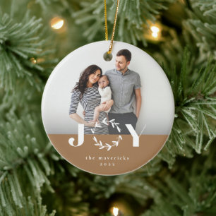 Modern Joad Wreath Foto Weihnachten Keramik Ornament