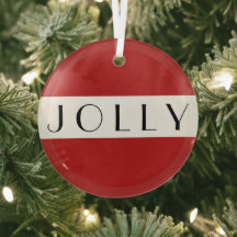 Modern Jolly Christmas Holiday Red