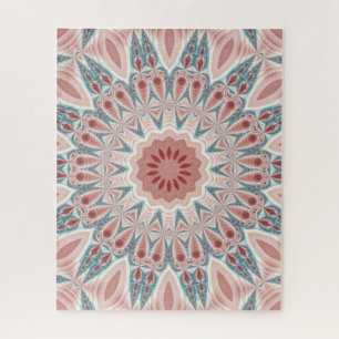 Modern Kaleidoskop Mandala Fraktal Kunst Puzzle