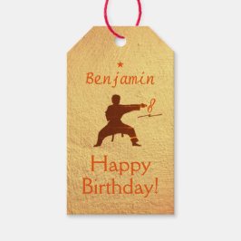 Modern Kick it Martial Arts Kinder Karate Geburtst Geschenkanhänger