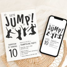 Modern Kids Trampolin Party Geburtstagsparty