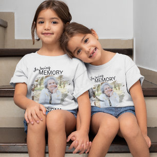 Modern Kinder Oma Foto Gedenkbilder T-Shirt