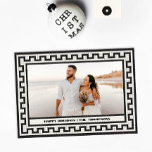 Modern klassische Weihnachtskarte Mosaik Tile