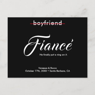 Modern Klingeln auf die Verlobung Ankündigung