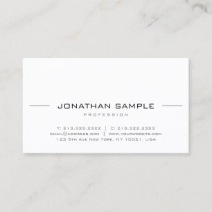 Modern Kreative Minimal Professionell Einfach Schl Visitenkarte