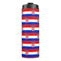 Modern Kroatien - Nationalflagge blau rot