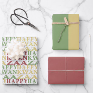 Modern Kwanzaa Geschenkpapier Set