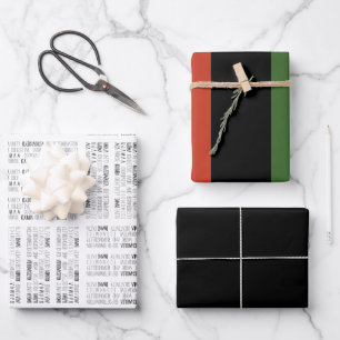 Modern Kwanzaa Geschenkpapier Set