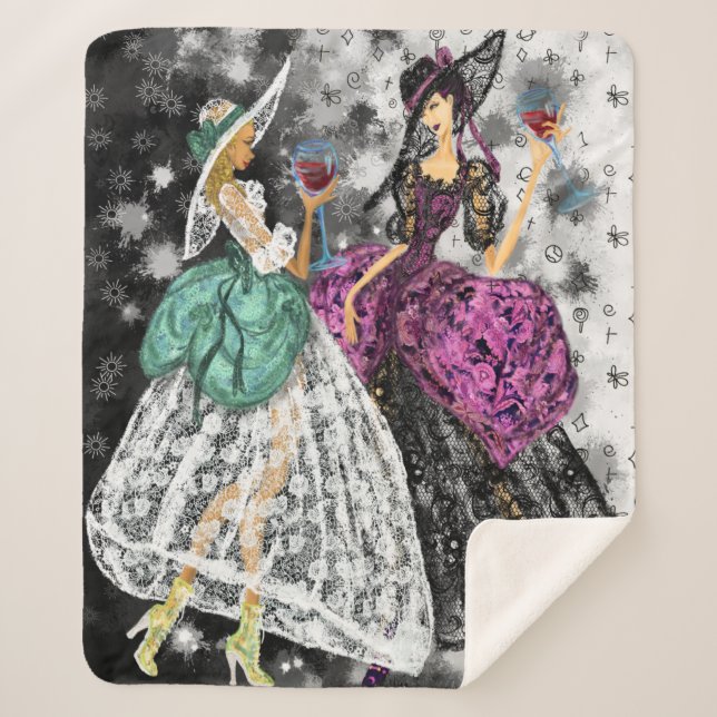 Modern Ladys Sherpa Blanket Sherpadecke (Vorderseite)