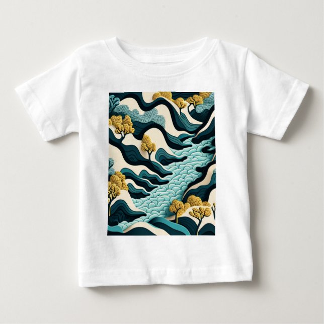 Modern Landscape Baby T-shirt (Vorderseite)
