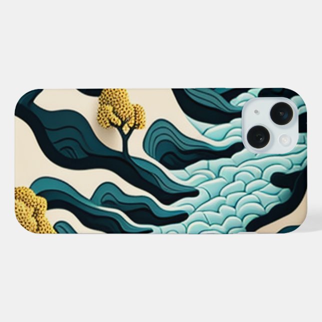 Modern Landscape iPhone Hülle (Rückseite (Horizontal))