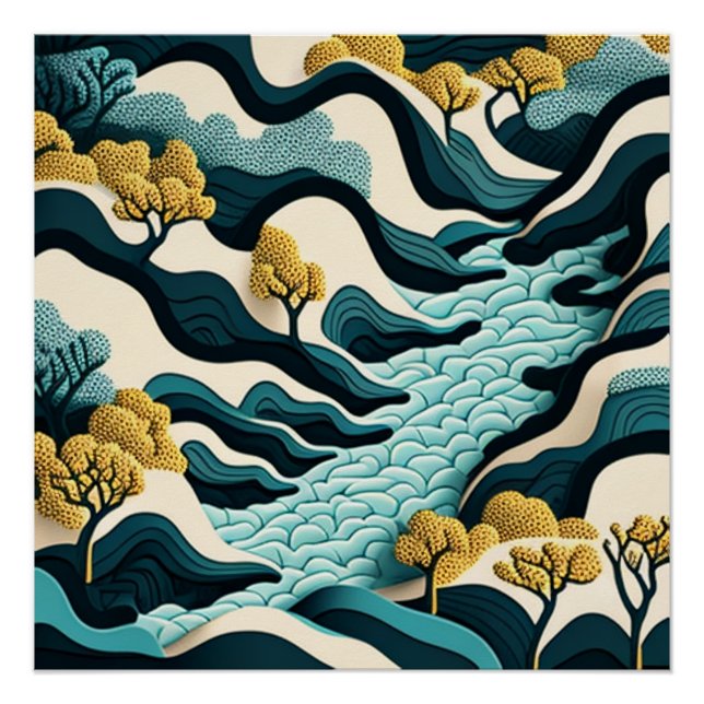 Modern Landscape Poster (Vorderseite)
