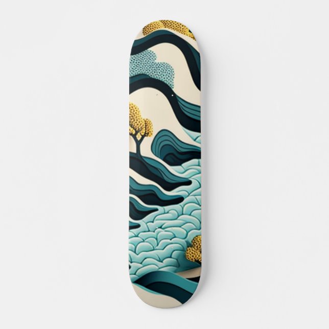 Modern Landscape Skateboard (Vorne)