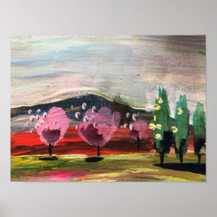 Modern landskape poster