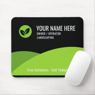 Modern Lawn Care Landscaping Business Mousepad