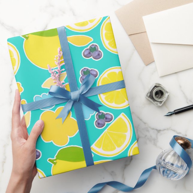 Modern Lemon Geschenkpapier (Schenken)