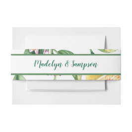 Modern Lemon La Dolce Vita Einladung Bengalband Einladungsbanderole