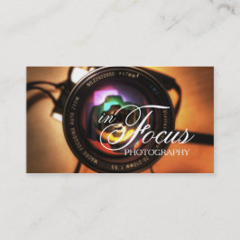 Modern Lens Fotografy Business Card Visitenkarte