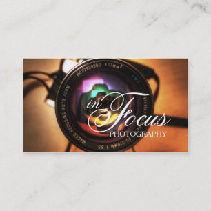 Modern Lens Fotografy Business Card Visitenkarte