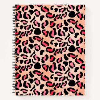 Modern Leopard Pattern Animal Print Notizbuch