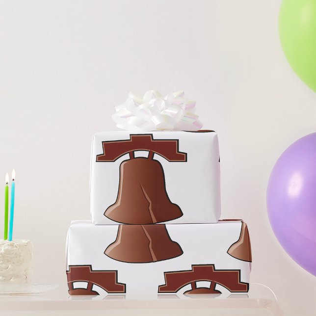 Modern Liberty Bell Patriotic Philadelphia Icon Geschenkpapier (Von Creator hochgeladen)