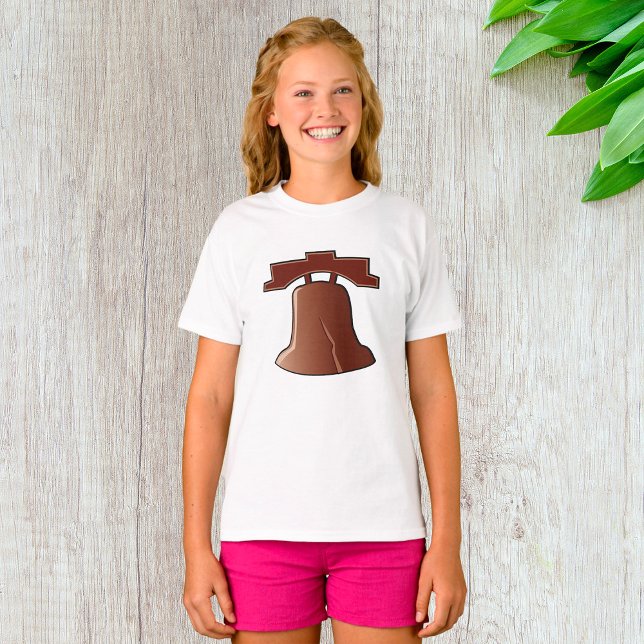 Modern Liberty Bell Patriotic Philadelphia Icon T-Shirt (Von Creator hochgeladen)