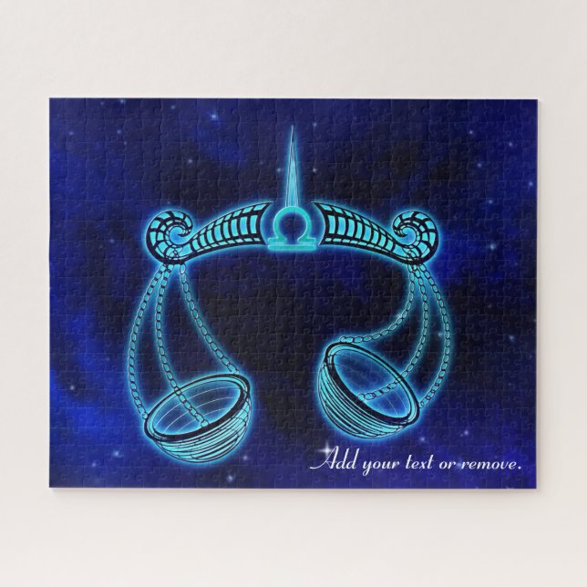 Modern Libra astrology horoscope zodiac sign, Puzzle (Horizontal)