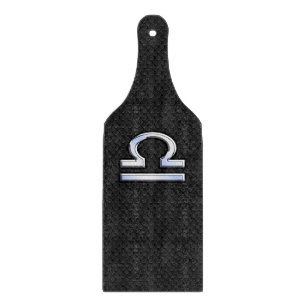 Modern Libra Zodiac Sign auf schwarzer Schlange Ha Schneidebrett