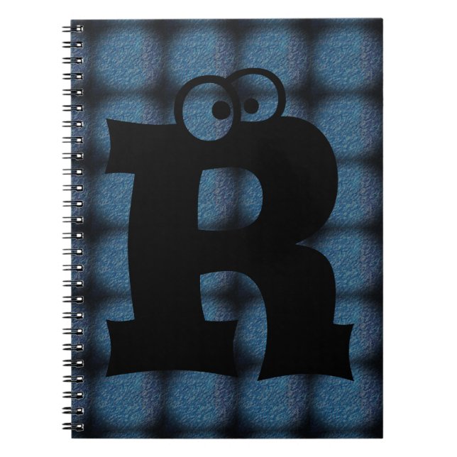MODERN LIGHT BLAUE NIEDLICHE Spirale Foto Notebook Notizblock (Vorderseite)