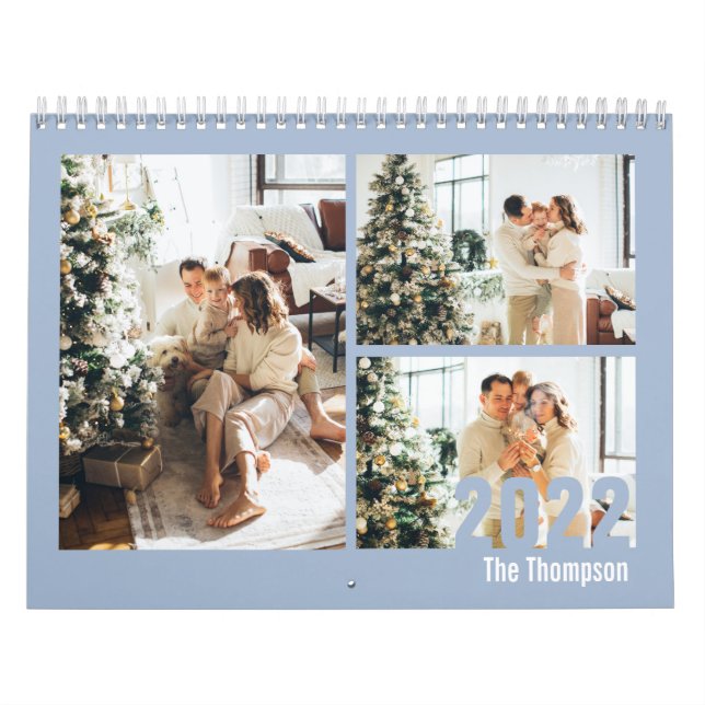 Modern Light Blue Custom Erstellen Sie Ihr eigenes Kalender (Titelbild)