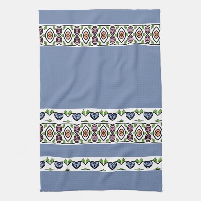 Modern Light Blue Geschirrtuch (Vertikal)