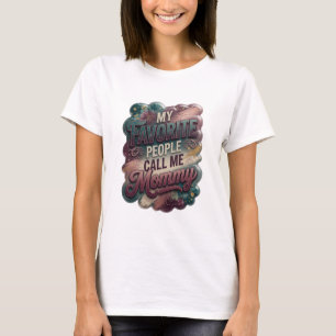 Modern Lila MEINE LIEBLINGSLEUTE NENNEN MICH MAMMY T-Shirt