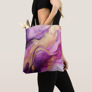Modern Lila Rosa und Gold-