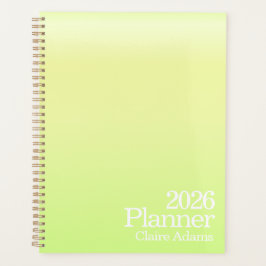 Modern Lime Green Ombre Planner Planer