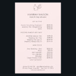 Modern, Line Art, Frau, Blätter, Salon, Preisliste Flyer<br><div class="desc">Modern,  Line Art,  Frau,  Blätter,  Salon,  Preisliste,  Flyer.</div>