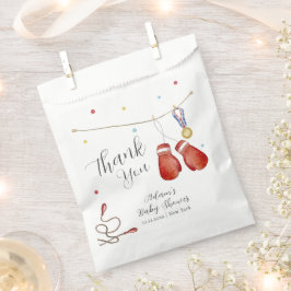 Modern Little Champion Boxing Sport Baby Shower Geschenktütchen