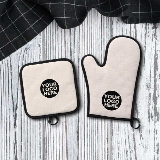 Modern Logo GRILLEN Koch Cook Grilling Ofenhandschuh & Topflappen-Set (Von Creator hochgeladen)