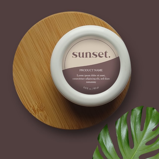 Modern Logo-Produktkennzeichnung Runder Aufkleber (Von Creator hochgeladen)