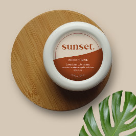 Modern Logo-Produktkennzeichnung Runder Aufkleber