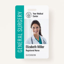 Modern Logo Template Mitarbeiter Foto Name Nurse I Ausweis