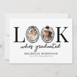 Modern Look Whos Graduated Photo Ankündigung