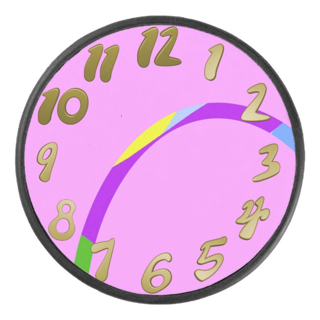 Modern Loops Pink Magenta Puck (Vorderseite)