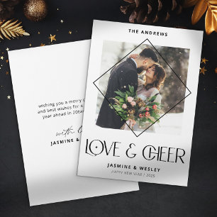 Modern Love & Cheer Paar Foto Weihnachten