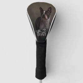 Modern Love Custom Dog Pets Photo Monogram Golf Headcover