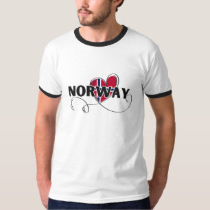 Modern Love Norwegen Flagge Skandinavien Souvenir T-Shirt