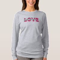 Modern 'LOVE' T-Shirt - Illustrierte Grafik