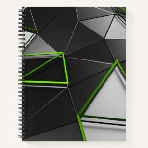 Modern Low-Poly Bullet Journal / Lined Notebook Notizbuch