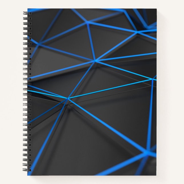Modern Low-Poly Bullet Journal / Lined Notebook Notizbuch (Vorderseite)